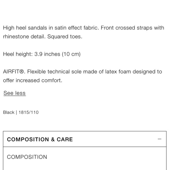 Zara NWT satin effect rhinestone heeled sandals - Picture 5 of 7